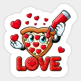 Valentine's Cartoon Delights T-Shirt Sticker